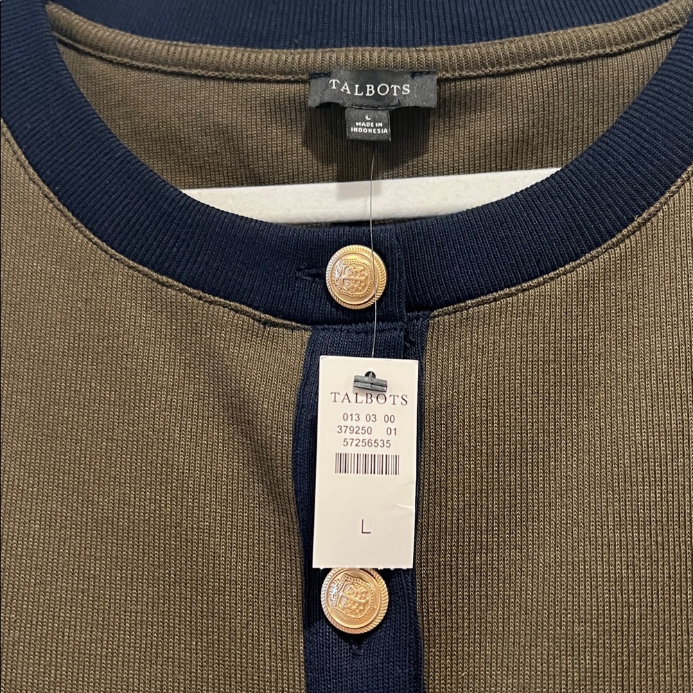 NWT Talbots Patch Pocket Cardigan Jacket Size L N… - image 7